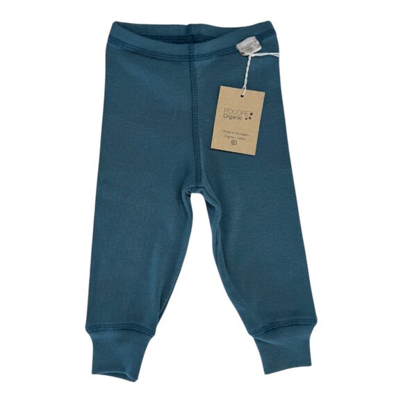 POUDRE ORGANIC - LEGGINGS - 100% ORGANIC COTTON - BLUE GREEN - 6M - NWT - Picture 2 of 4